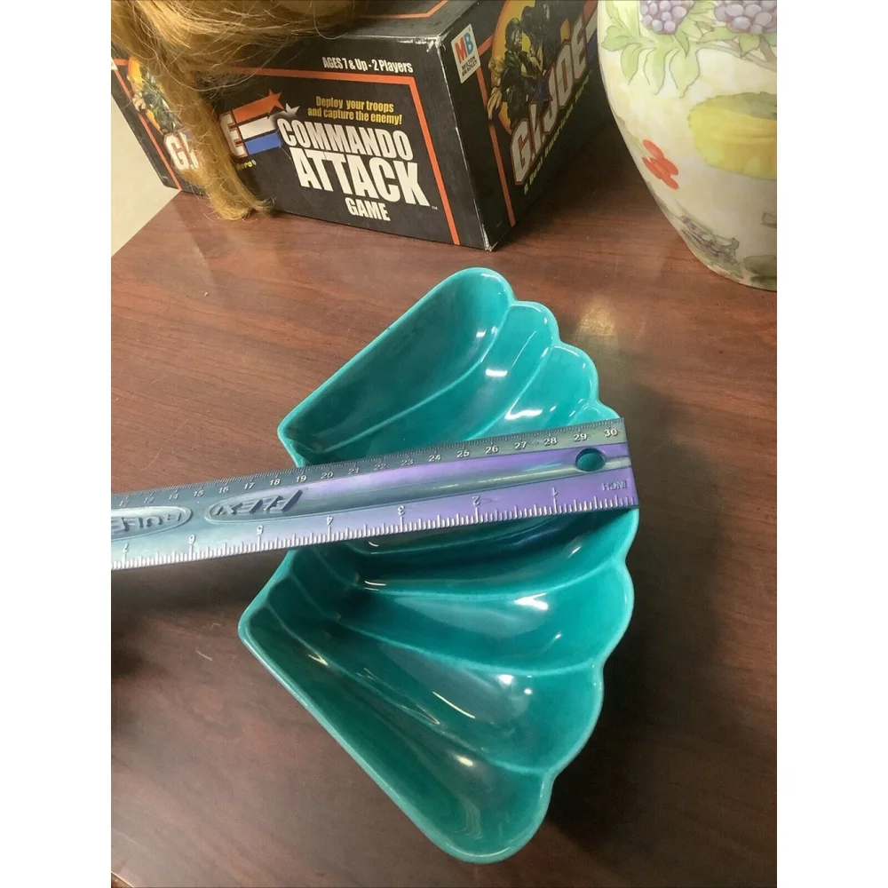 Beautiful California Pottery Aqua Lazy Susan Piece